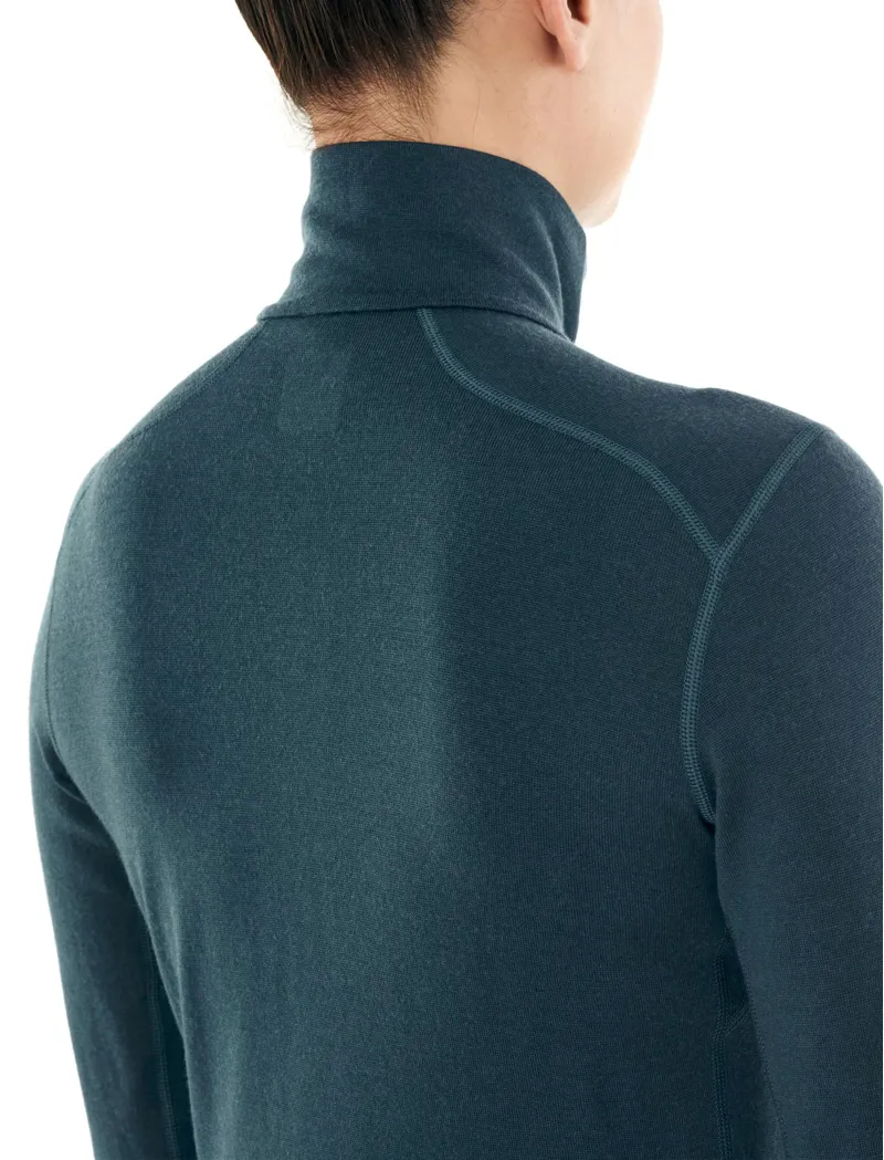 Icebreaker Womens 260 Tech LS Half Zip Top - Nightfall-4